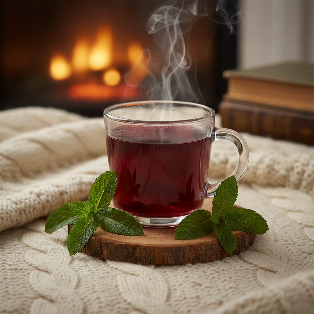 Elderberry Peppermint Tea