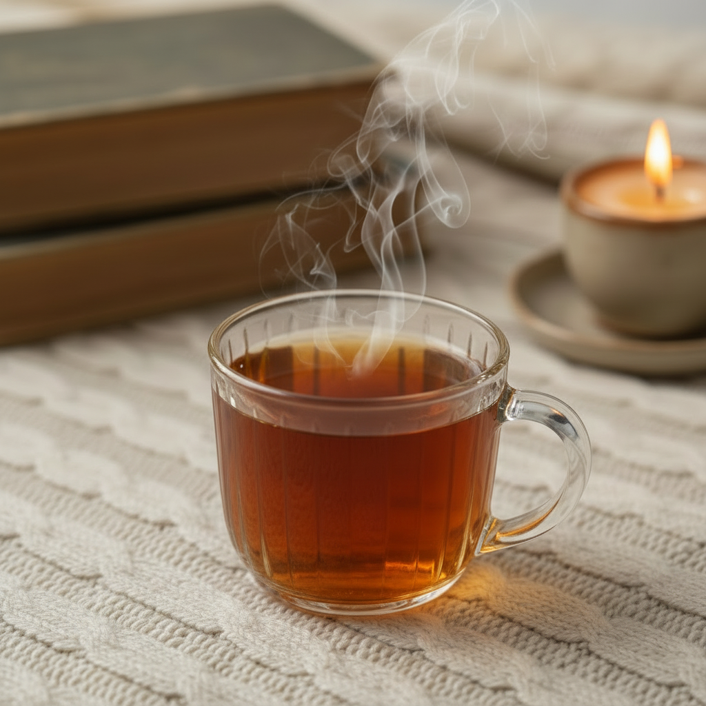 Tulsi Tea with Darker Color